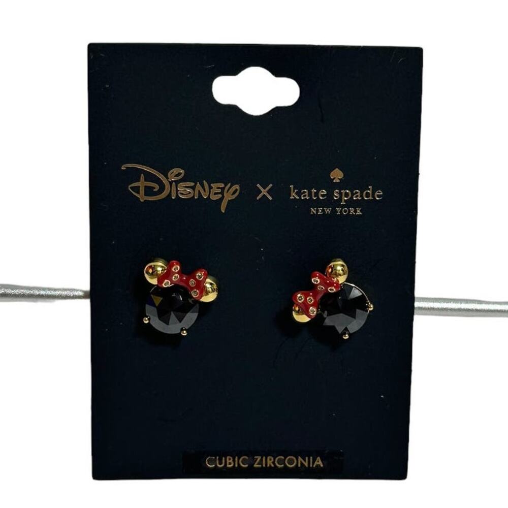 Kate Spade Disney Minnie Red Bow Studs Earrings